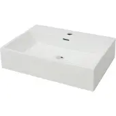 vidaXL Wastafel met kraangat wit 60,5x42,5x14,5 cm keramiek