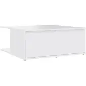 vidaXL Salontafel 80x80x31 cm bewerkt hout wit