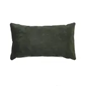 Bronx71 Sierkussen Beau velvet donkergroen 25 x 45 cm.