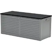 Garden Impressions Primo kussenbox kunststof 490l 146x61 cm donker zwart