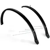 Eurofender Spatbordenset 26 inch 58 mm zwart