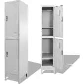 vidaXL Lockerkast met 2 vakken 38x45x180 cm