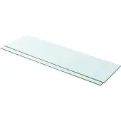 vidaXL Schappen 2 st 100x30 cm glas transparant