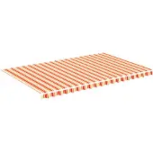 vidaXL Vervangingsdoek voor luifel 500x300 cm polyester geel en oranje