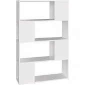 vidaXL Boekenkast/kamerscherm 80x24x124,5 cm bewerkt hout wit