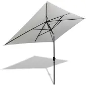 vidaXL Parasol vierhoekig zandwit 200 x 300 cm