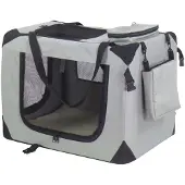@Pet Honden reismand nylon 70x52x50 cm grijs 11072
