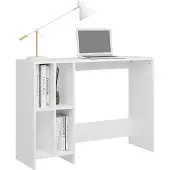 vidaXL Bureau 102,5x35x75 cm bewerkt hout wit