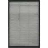 vidaXL Raamhor plissé 80x160 cm aluminium antraciet