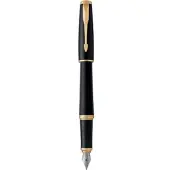 Parker Urban vulpen | Matzwart met goud detail | Fijne penpunt met blauwe inkt | Geschenkdoos