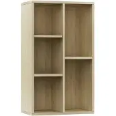 vidaXL Boekenkast/dressoir 50x25x80 cm bewerkt hout sonoma eikenkleur