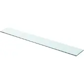 vidaXL Wandschap transparant 90x12 cm glas