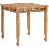 vidaXL Tuintafel 80x80x80 cm massief teakhout