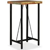 vidaXL Bartafel 60x60x107 cm massief gerecycled hout