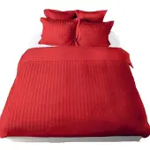 De Witte Lietaer Dekbedovertrek Zygo Chili Pepper Satijn-200 x 200 / 220 cm | 2-Persoons