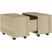 vidaXL Salontafel 60x60x38 cm bewerkt hout sonoma eikenkleurig