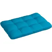 vidaXL Palletkussen 120x80x12 cm stof blauw