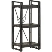 vidaXL Boekenkast met 3 schappen 40x30x80 cm massief mangohout