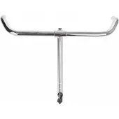 Humpert Stuur omafiets xl grepen 22,2 550 22,2 mm zilver
