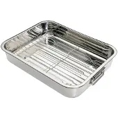 Kitchen Craft Roestvrij Staal Braadslede 38x27.5 Cm