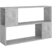 vidaXL Boekenkast 100x24x63 cm bewerkt hout betongrijs