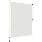 vidaXL Rolgordijn voor buiten 150x270 cm crème