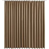 vidaXL Gordijn verduisterend met haken 290x245 cm taupe