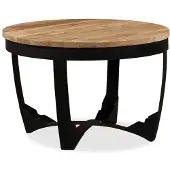 vidaXL Salontafel 60x40 cm massief ruw mangohout