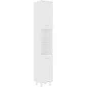 vidaXL Badkamerkast 30x30x179 cm spaanplaat wit