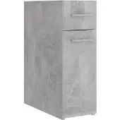 vidaXL Apothekerskast 20x45,5x60 cm bewerkt hout betongrijs