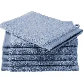 De Witte Lietaer Washandje Contessa Stone Blue (set van 6)