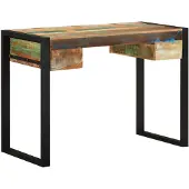 vidaXL Bureau massief gerecycled hout