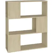 vidaXL Boekenkast/kamerscherm bewerkt hout sonoma eikenkleurig