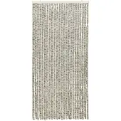 vidaXL Vliegengordijn 100x220 cm chenille licht- en donkergrijs