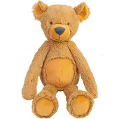 Happy horse Beer Bradley Knuffel 48cm - Okergeel - Baby knuffel