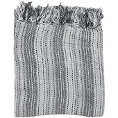 Clayre & Eef Plaid 125x150 cm Grijs Katoen Deken Grijs Deken