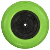 Pricenet Kruiwagenwiel Pu/kunststof 16 Inch Groen/zwart