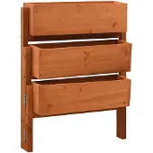 vidaXL Plantenbak inklapbaar 60x14x75 cm massief vurenhout oranje