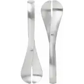 AdHoc saladebestek Curve 28 x 7,5 cm RVS zilver