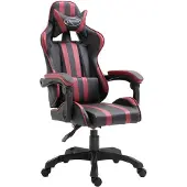 vidaXL Gamingstoel, bordeauxrood, kunstleer