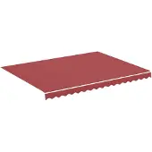 vidaXL Vervangingsdoek voor luifel 380x295 cm polyester bordeauxrood