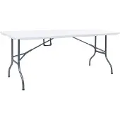 vidaXL Tuintafel inklapbaar 180x72x72 cm HDPE wit