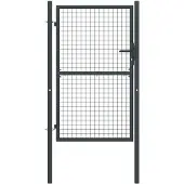 vidaXL Tuinhek van gaas gegalvaniseerd staal 100x175 cm grijs
