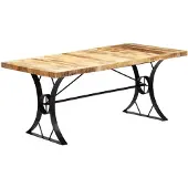 vidaXL Eettafel 180x90x76 cm massief mangohout