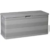 vidaXL Tuinbox 117x45x56 cm grijs