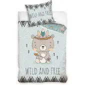 Sweet Home Kinderdekbedovertrek wild and free - katoen