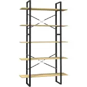 vidaXL Boekenkast met 5 schappen 100x30x175 cm massief grenenhout