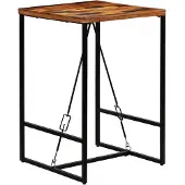 vidaXL Bartafel 70x70x106 cm massief gerecycled hout