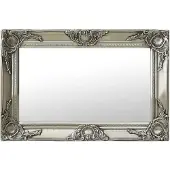 vidaXL Wandspiegel barok stijl 60x40 cm zilverkleurig