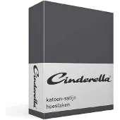Cinderella Hoeslaken Anthracite (Satijn)-90 x 210 cm